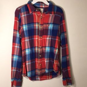 Hollister multi colored Flannel for men